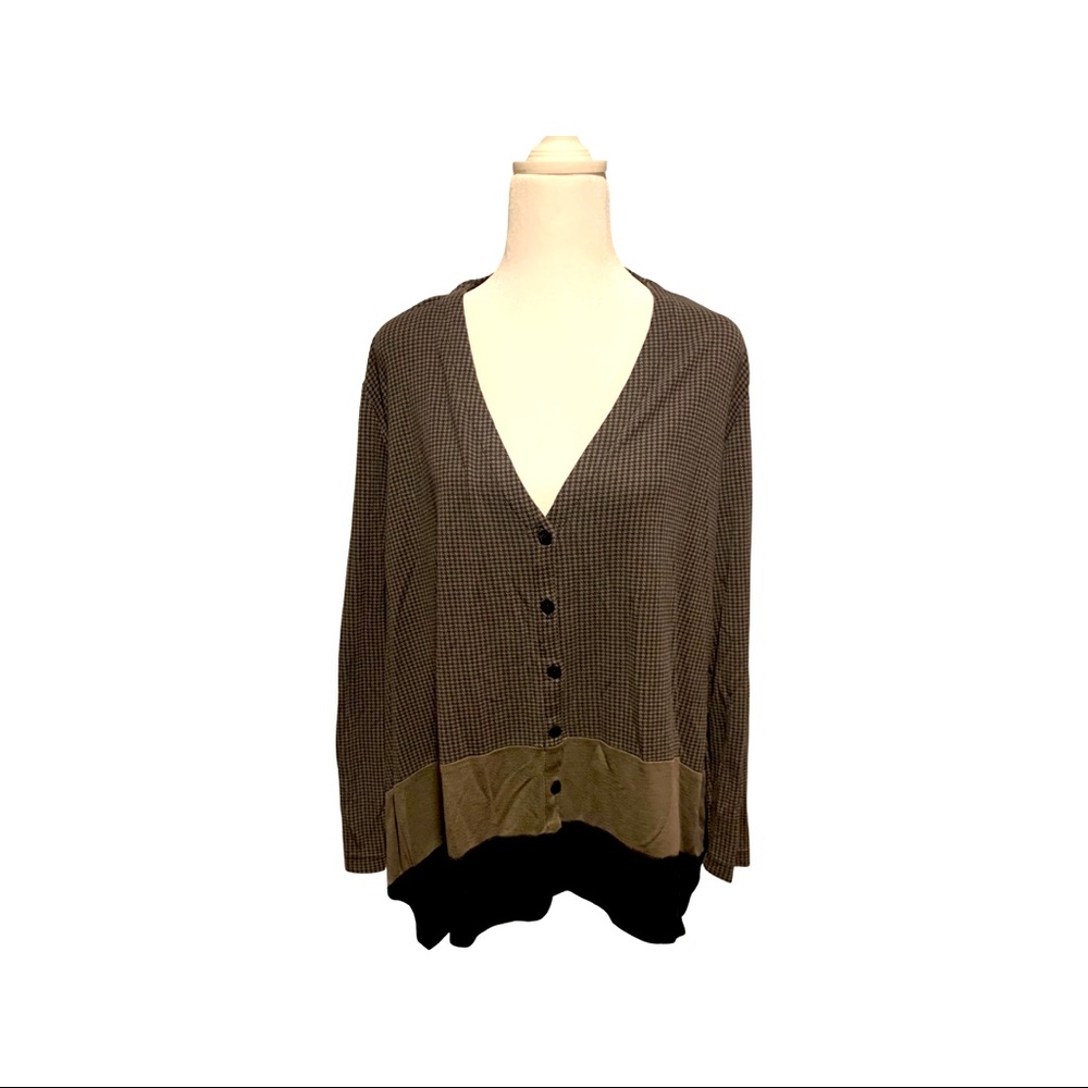 Made in Israel. Alembika tri-color cardigan. Used condition.